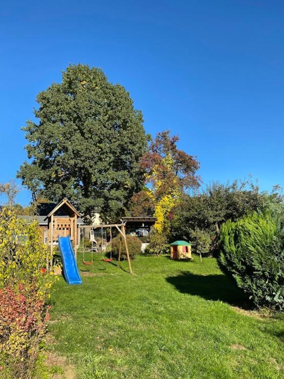 Apartmán Am Balkon Des Erzgebirges Bernsbach Exteriér fotografie